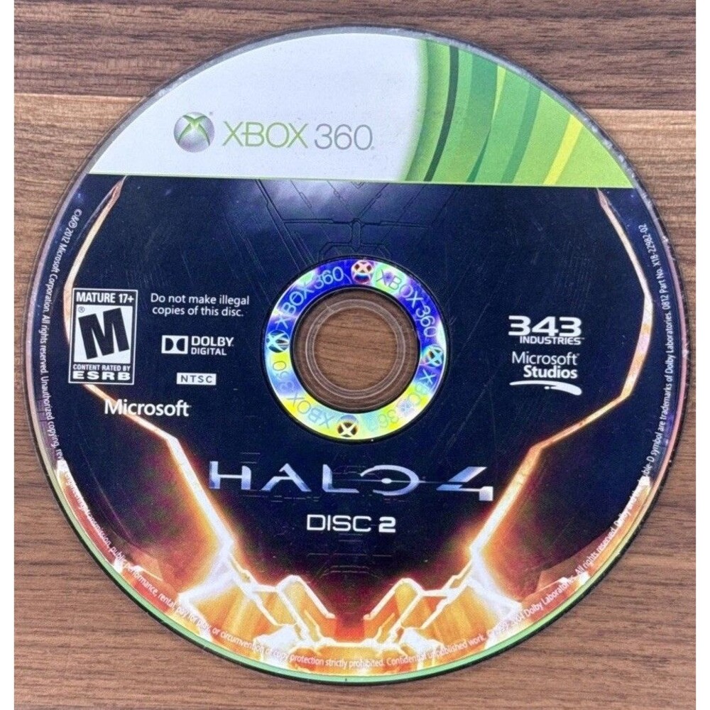 Halo 4 Disk 2 Xbox 360 Disk 2 Only